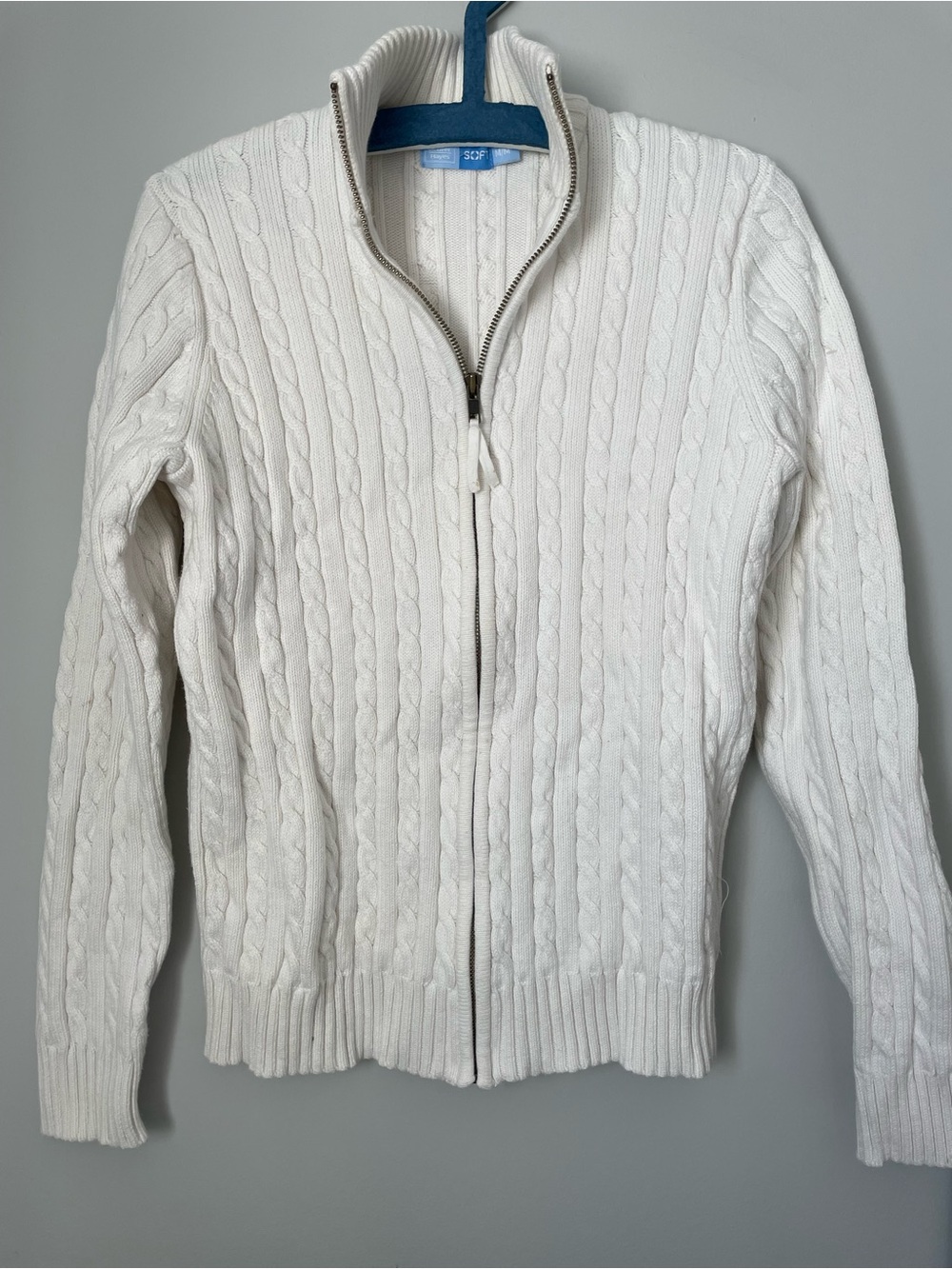 Vintage cable sweater cardigan